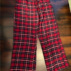 Garage Red and Black Plaid Pants